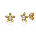 Pendientes Oro 18k Flor