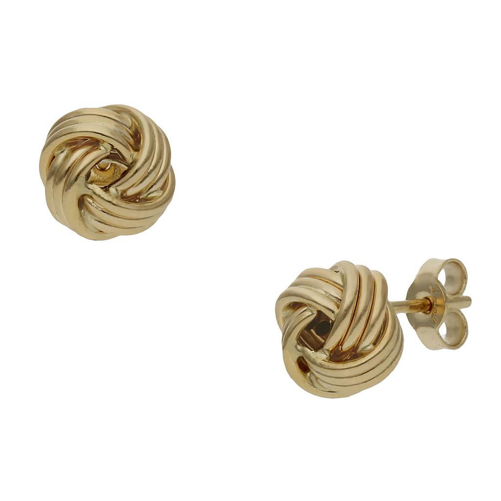 Pendientes Oro 18k Nudo 8mm