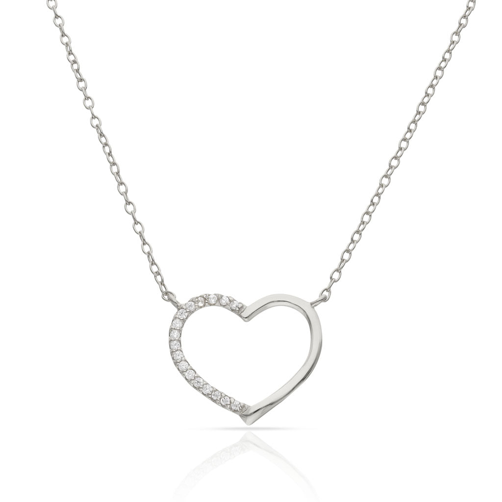 Gargantilla Plata 925 Corazón Circonitas