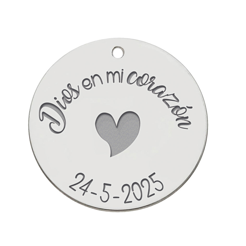 Mi Historia Abalorio Plata 925 Dios en mi Corazón