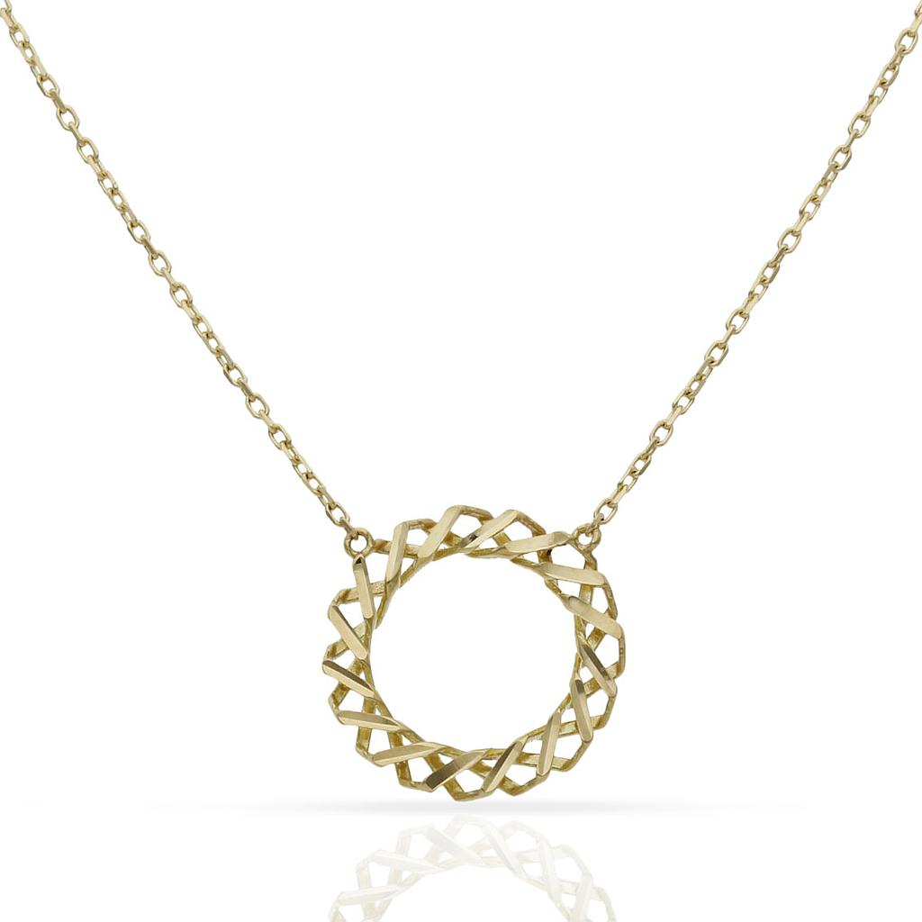 Gargantilla Oro 18kl Círculo 15mm