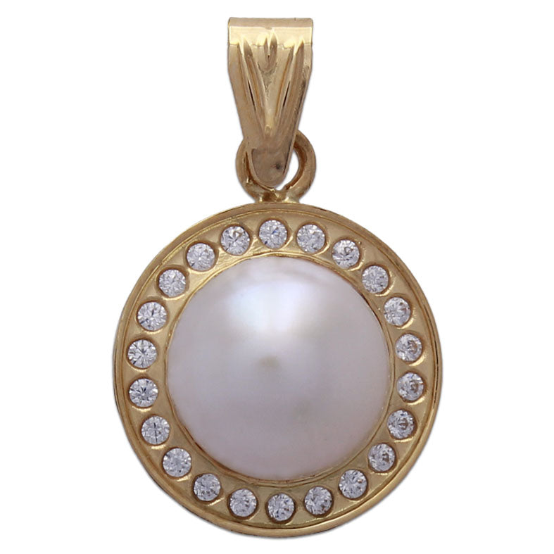 Colgante Oro 18k Circonitas 11x17mm