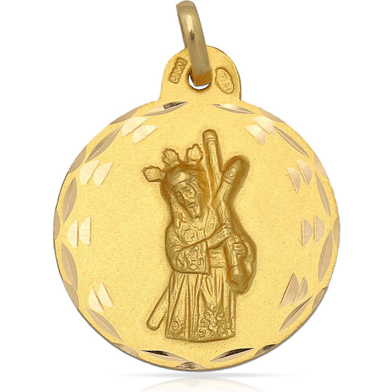 Medalla Oro 18k Gran Poder 23mm