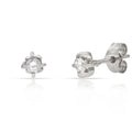Pendientes Oro Blanco 18k Diamantes