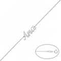 Pulsera Oro Blanco 18k Nombre Pequeño