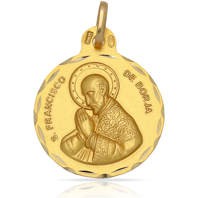 Medalla Oro 18k San Francisco de Borja