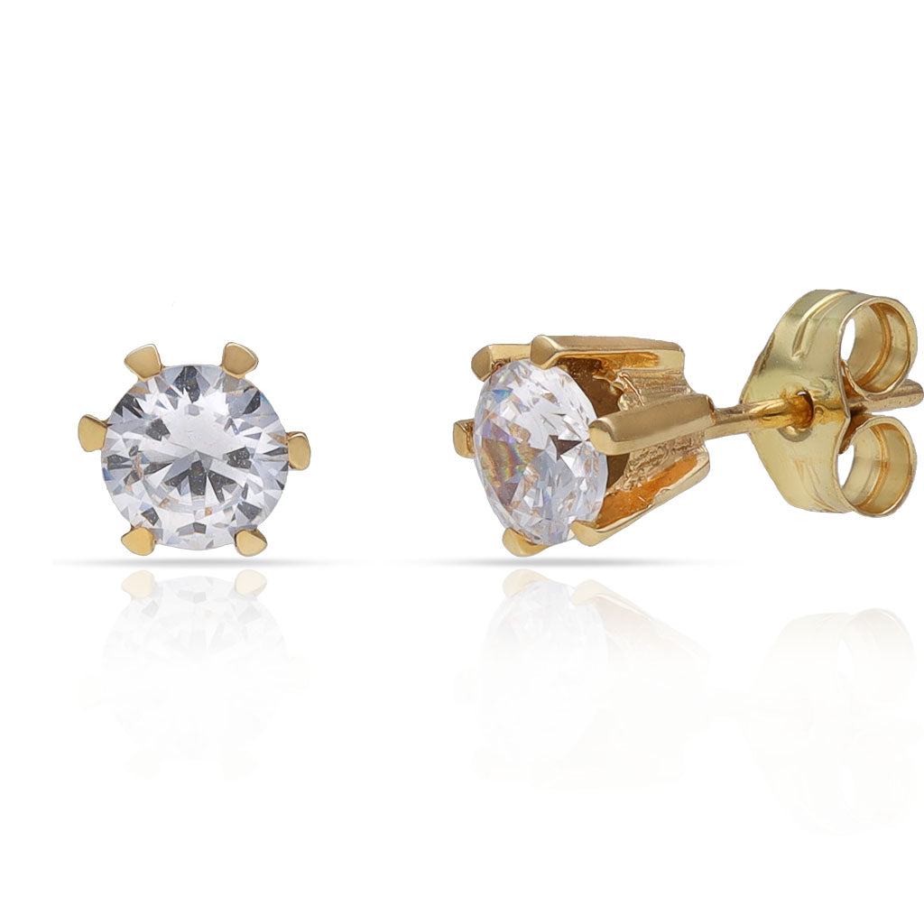 Pendientes Oro 18k Circonitas