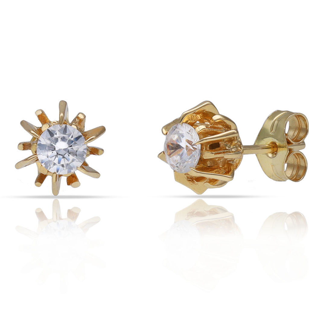 Pendientes Oro 18k Circonitas