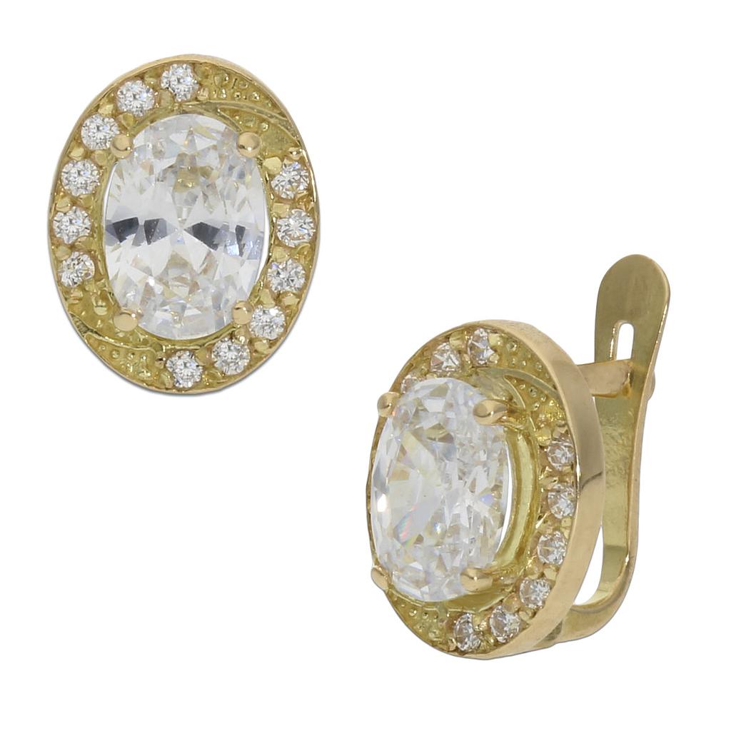 Pendientes Oro 18k Circonitas