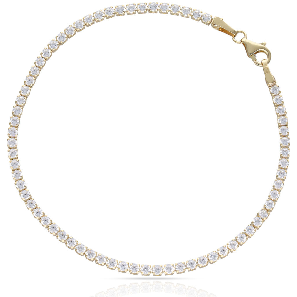 Pulsera Oro 18k Riviere Circonitas